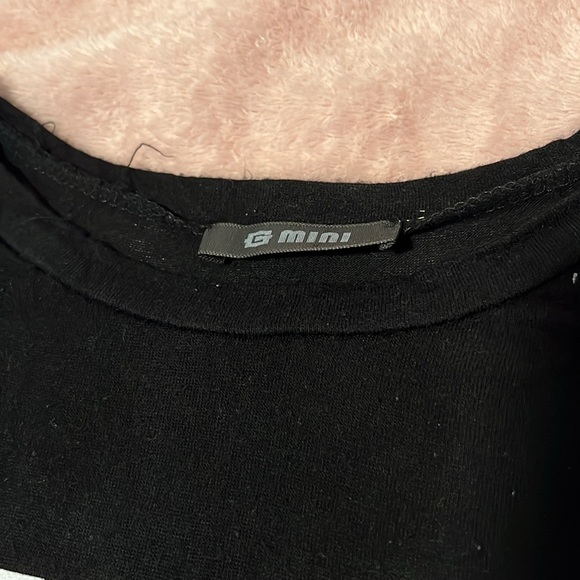 Cute black top with the saying "nothing" printed on size S in junior. - Picture 2 of 2